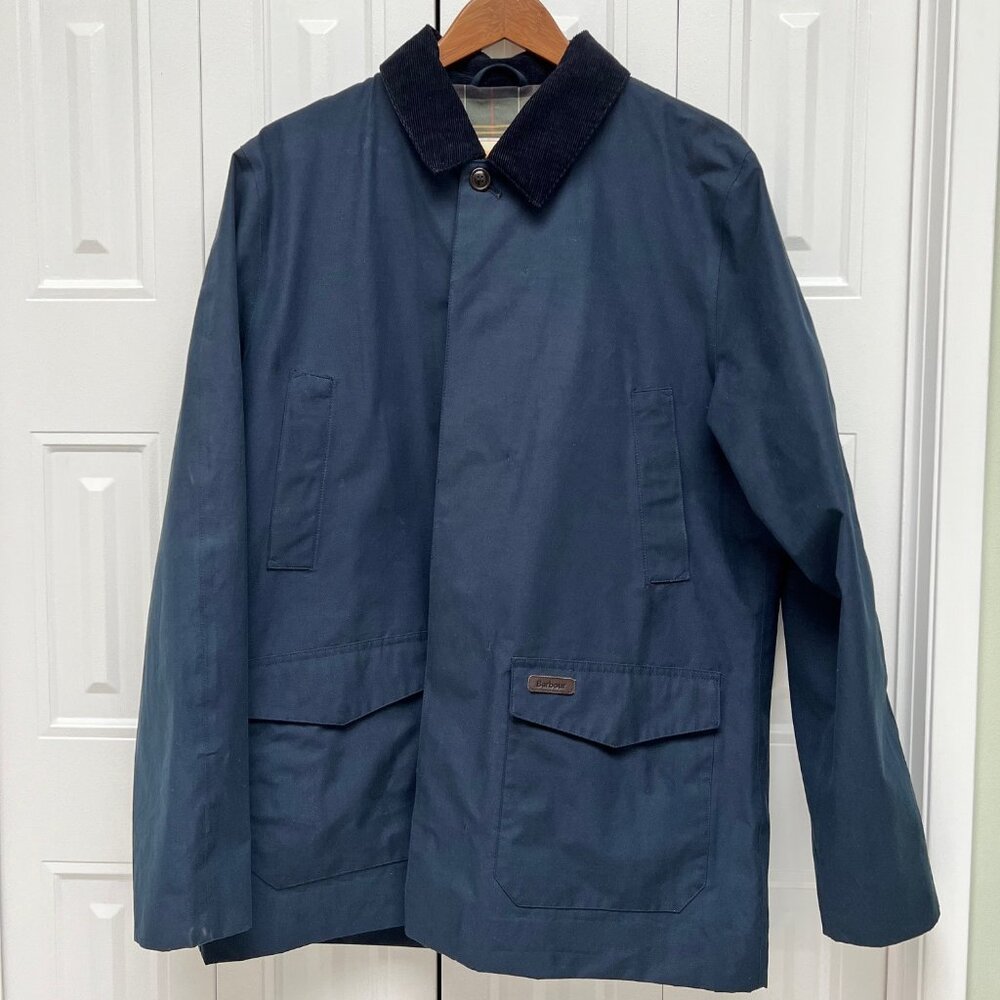 Men's Barbour Rain Jacket Navy Size Large